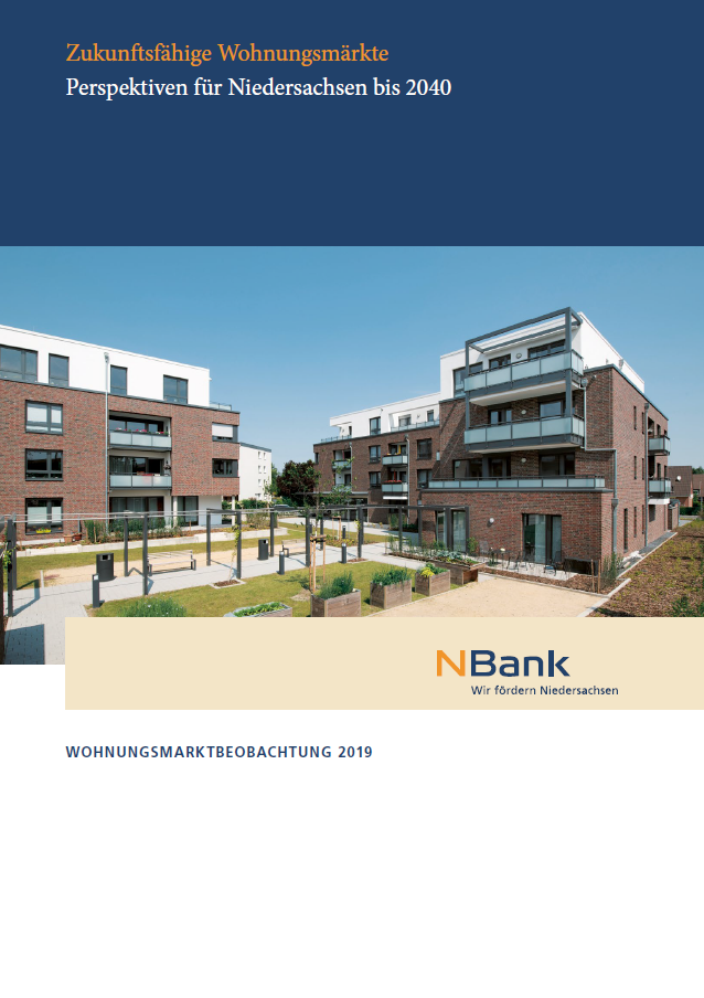 Cover Wohnungsmarktbericht Niedersachsen 2018/2019